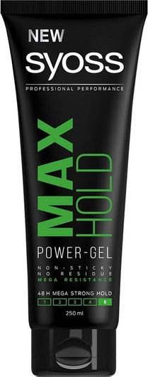 Gel Μαλλιών Syoss Max Hold Power No5 250ml