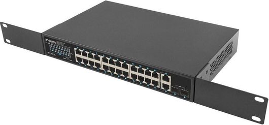 Switch Lanberg RSGE-24P-2GE-2S-250 Unmanaged L2 PoE+ με 24 Θύρες Gigabit 1Gbps Ethernet & 2 SFP Θύρες
