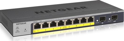 Switch NetGear GS110TP v3 Managed L2 PoE με 8 Θύρες Gigabit 1Gbps Ethernet & 10 SFP Θύρες