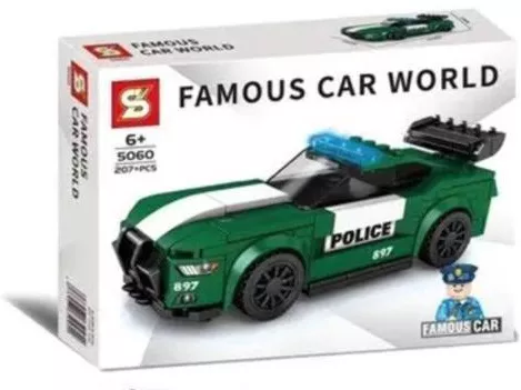 Τουβλάκια Famous Car World 207τμχ για 6+ Ετών