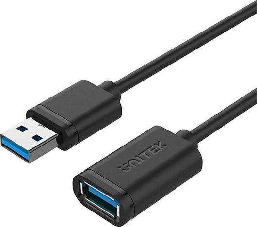 Καλώδιο Unitek Y-C457GBK USB 3.1 USB-A male σε USB-A female 1m Μαύρο