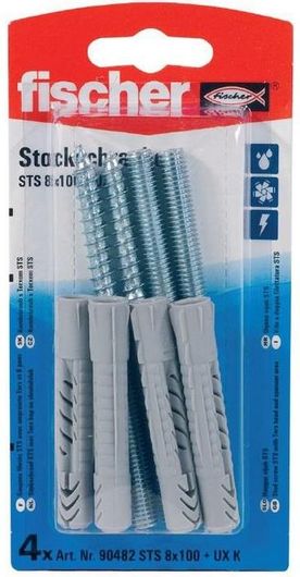 Ντιζοστρίφωνα & Βύσματα STS Fischer 90481 Σετ 8x80+UX Κ