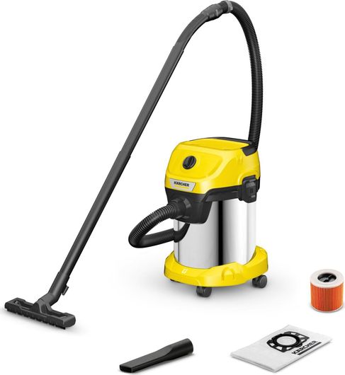 Σκούπα Υγρών / Στερεών Karcher WD 3 S V-17 / 4 / 20 1000W με Κάδο 17lt