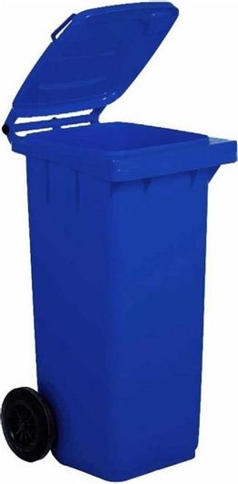 Κάδος Απορριμμάτων SSS Ho.Re.Ca Πλαστικός Τροχήλατος 120lt Μπλε