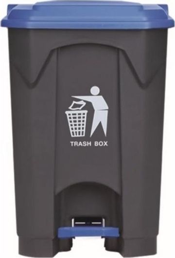 Κάδος Απορριμμάτων Delta Cleaning Πλαστικός με Πεντάλ 68lt Γκρι