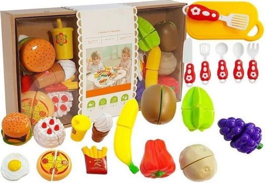 Παιχνίδι Μινιατούρα Φρούτα & Λαχανικά με Εργαλεία Κοπής