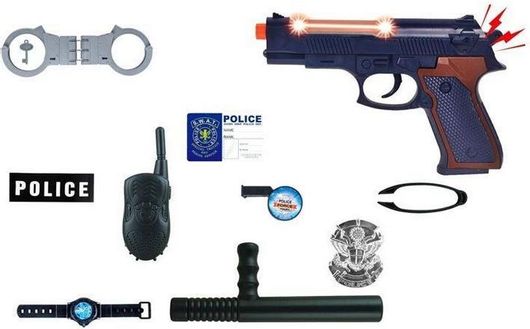 Παιχνίδι Μινιατούρα Αξεσουάρ Αστυνομικού για 10τμχ 3+ Ετών