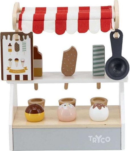 Παιχνίδι Μινιατούρα Tryco Παγωτατζίδικο από Ξύλο