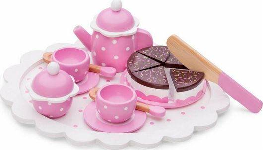 Παιχνίδι Μινιατούρα New Classic Toys Ξύλινο Σετ Τσαγιού