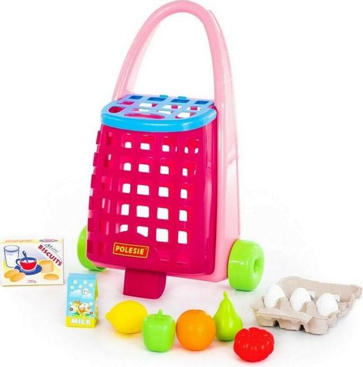 Παιχνίδι Μινιατούρα Polesie Προϊόντα Φαγητού με Τρόλεϊ
