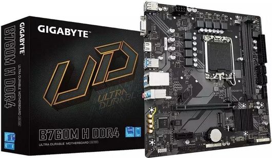 Μητρική Κάρτα Gigabyte B760M H DDR4 rev. 1.0 Micro ATX με Intel 1700 Socket