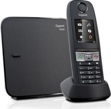 Gigaset E630 Ασύρματο Τηλέφωνο με Ελληνικό Μενού Μαύρο