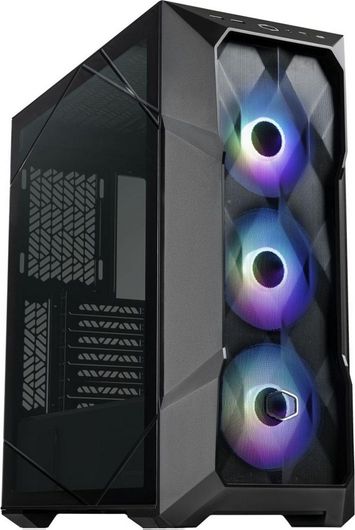 Κουτί Υπολογιστή CoolerMaster Masterbox TD500 Mesh V2 Gaming Midi Tower με Πλαϊνό Παράθυρο & RGB Φωτισμό Μαύρο