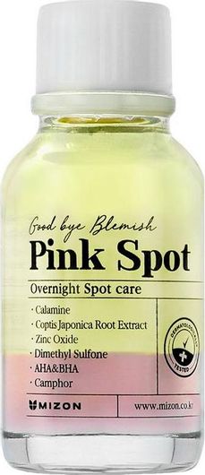 Λοσιόν Προσώπου Mizon Bye Blemish Pink Spot Νυκτός για Ατέλειες 19ml