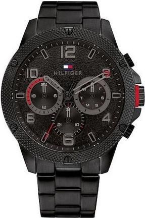 Ανδρικό Ρολόι Tommy Hilfiger 1792030 με Μεταλλικό Μπρασελέ Μαύρο