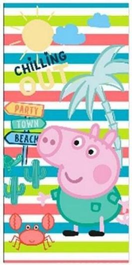 Παιδική Πετσέτα Θαλάσσης Peppa Pig Βαμβακερή 140x70cm