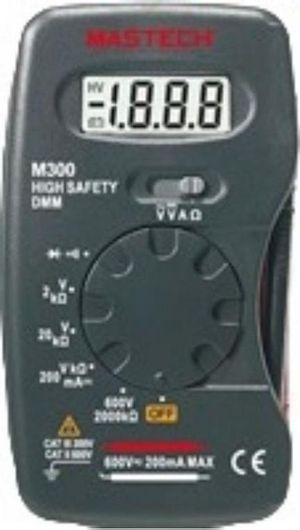 Ψηφιακό Πολύμετρο Mastech M300C Τσέπης με Buzzer με Μέτρηση AC / DC / Αντίστασης