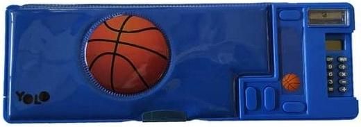 Κασετίνα Yolo Retro Basketball Πλαστικό Μπλε