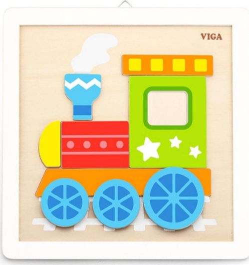 Ζωγραφική Viga Toys DIY Ζωγραφίζω Κορνίζα Τρένο