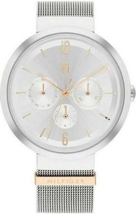 Γυναικείο Ρολόι Tommy Hilfiger Lidia με Μεταλλικό Μπρασελέ Ασημί