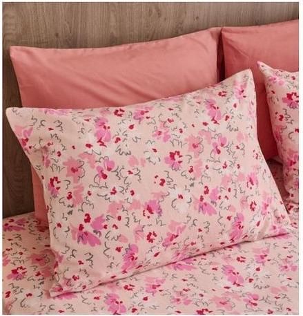 Μαξιλαροθήκη Cokitex Fleur 50x70cm Ροζ