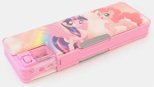 Σχολική Κασετίνα Τετράγωνη Spacecow Vintage Pony Μονή Γεμάτη Ροζ
