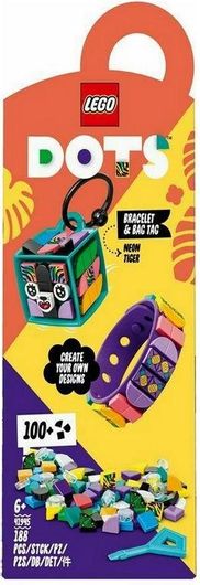 Lego Dots: Neon Tiger Bracelet Bag Tag για 6+ Ετών #41945