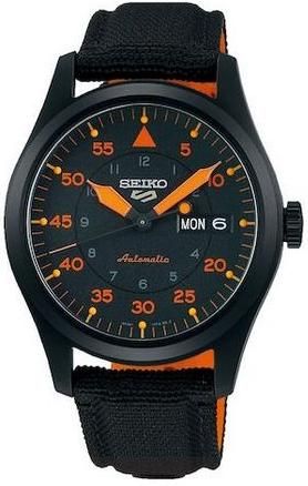 Ανδρικό Ρολόι Seiko SRPH33K1 Ύφασμα Μαύρο