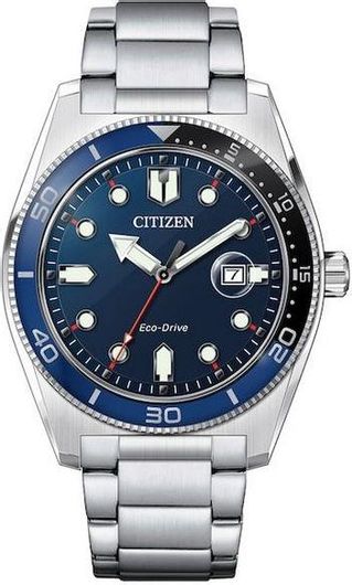 Ανδρικό Ρολόι Citizen AW1761-89L με Μεταλλικό Μπρασελέ Ασημί