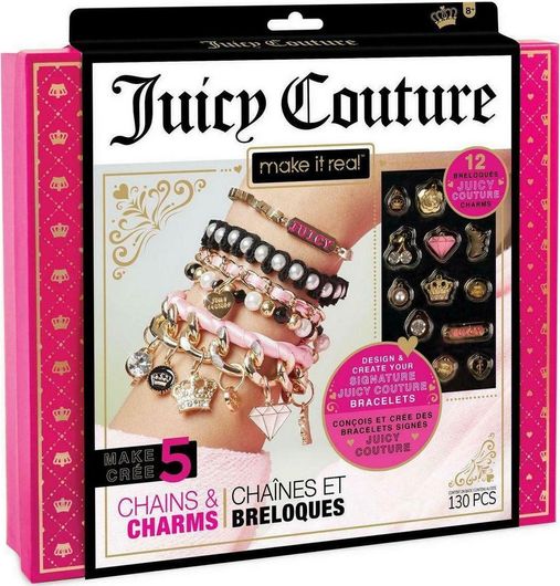 Κοσμήματα Make It Real Chains Charms Juicy Couture Gold 5 για Παιδιά 8+ Ετών