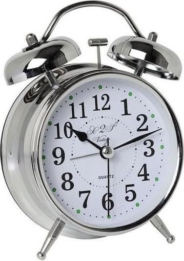 Επιτραπέζιο Ρολόι A2s Protection Vintage 10x5x16cm Ασημί