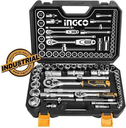 Καστάνια με Καρυδάκια Ingco HKTS42441 1\2" & 1\4" Σετ 44τμχ