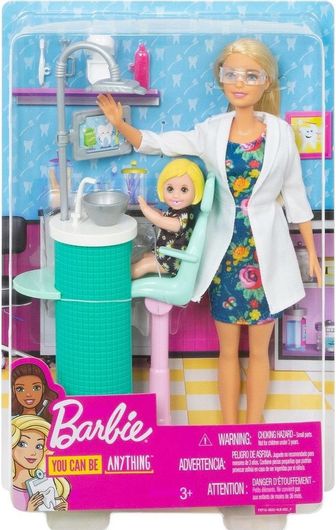 Κούκλα Barbie Mattel Οδοντίατρος για 3+ Ετών