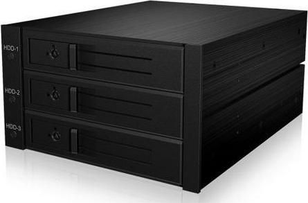 Πλαίσιο RaidSonic Icy Box IB-563SSK External Backplane για 3x 3.5" SATA or SAS HDD in 2x 5.25" Bay