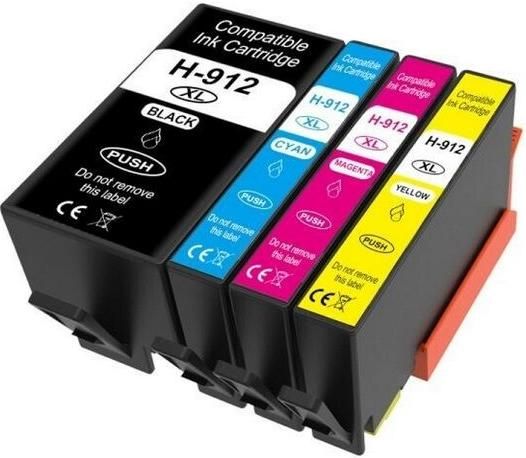 Συμβατά Μελάνια Εκτυπωτή Inkjet τύπου HP 912XL Multipack Black & Color