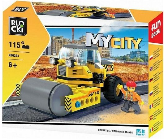 Τουβλάκια Blocki  Road Roller για 6+ Ετών 115τμχ