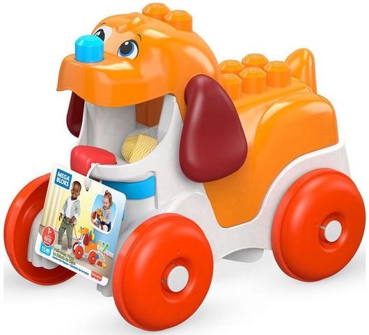 Τουβλάκια Fisher Price  Pull Along Puppy για 1+ Ετών 15τμχ