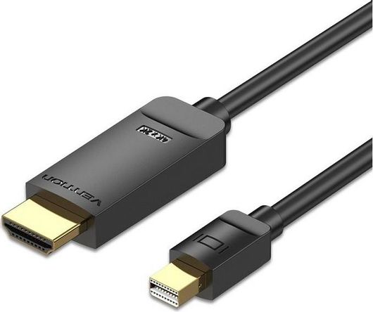 Καλώδιο Vention mini DisplayPort male - HDMI male 2m Μαύρο