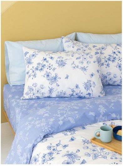 Μαξιλαροθήκες Palamaiki FL6196 Σετ 2τμχ 52x72εκ. Μπλε