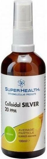 Spray Super Health Colloidal Silver Σπρέι για Επούλωση, Μώλωπες & Εγκαύματα 100ml