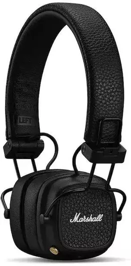 Marshall Major V Ασύρματα On Ear Ακουστικά με 100 ώρες Λειτουργίας & Quick Charge Μαύρο