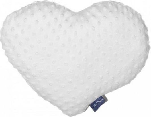 Βρεφικό Διακοσμητικό Μαξιλάρι Κούνιας Nautica Καρδιά Λευκό 33x38cm