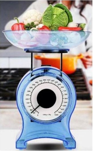 Ζυγαριά Κουζίνας Hoomei HM-1215B Αναλογική 0.1gr / 10kg Μπλε