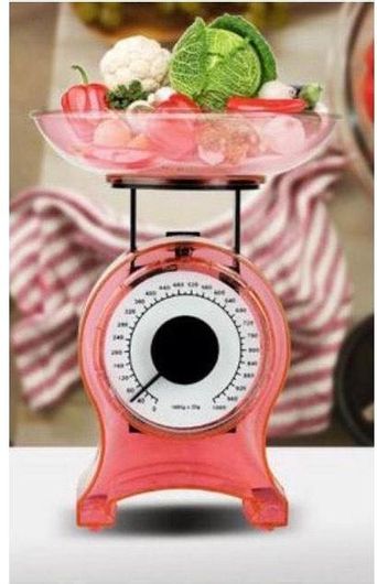 Ζυγαριά Κουζίνας Hoomei HM-1215R Αναλογική 0.01gr / 10kg Κόκκινο