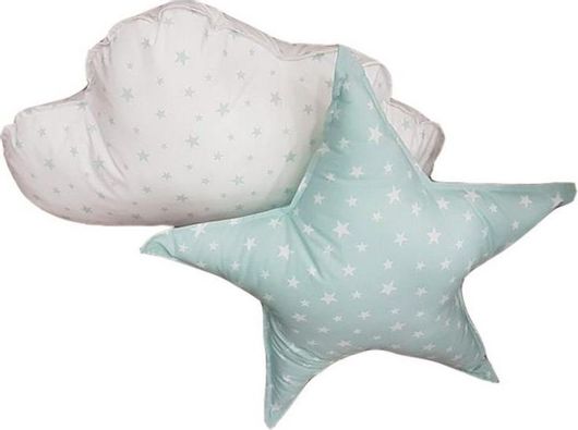 Βρεφικά Διακοσμητικά Μαξιλάρια Κούνιας Funna Baby "Aqua" Πράσινα 2τμχ