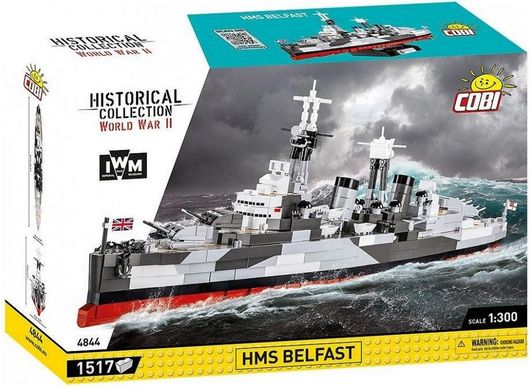 Τουβλάκια Cobi 4844 Historical Collection - HMS Belfast 1517τμχ για 10+ Ετών