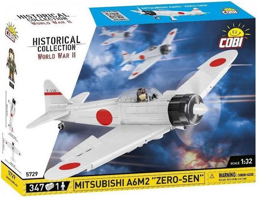 Τουβλάκια Cobi 5729 Historical Collection Mitsubishi A6M2 Zero-Sen 1:32 347τμχ για 7+ Ετών