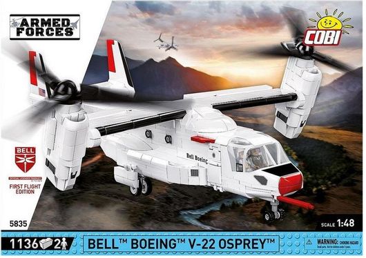 Τουβλάκια Cobi 5835 Armed Forces Bell-Boeing V-22 Osprey First Flight Edition 1136τμχ για 9+ Ετών