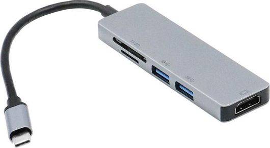 Docking Station 101323 USB-C με HDMI 4K Γκρι