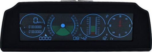 Μετρητής Ταχύτητας Autool X90 Γωνίας Κλήσης, Πυξίδα, Ρολόι, Βολτόμετρο Αυτοκινήτου GPS Μαύρο